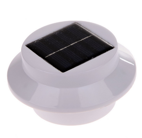 Solar Powered LED Fence Lamp Water Resistant