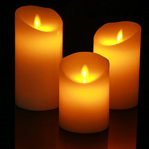 Electrical Battery Operated Paraffin Wax Led Candle