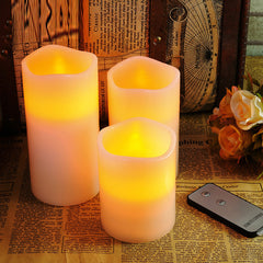 Electrical Battery Operated Paraffin Wax Led Candle