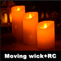 Electrical Battery Operated Paraffin Wax Led Candle