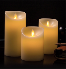 Electrical Battery Operated Paraffin Wax Led Candle