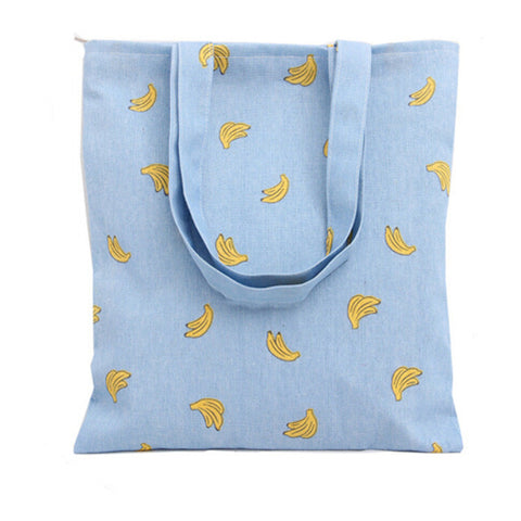 Women Fruit Canvas Shoulder Hand Cloth Bag