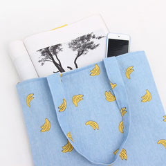 Women Fruit Canvas Shoulder Hand Cloth Bag