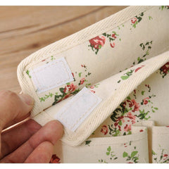 Flowers Pattern Tissue Linen Fabric Tissue Case