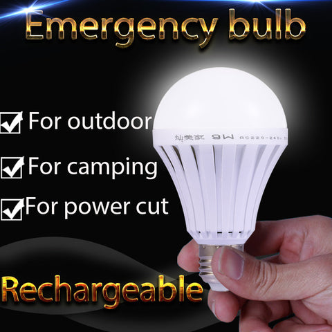 LED Smart Rechargeable E27 Emergency Light Bulb