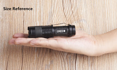 Portable Zoom Waterproof CREE Led Flashlight