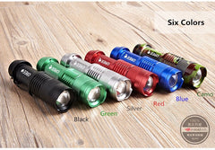 Portable Zoom Waterproof CREE Led Flashlight