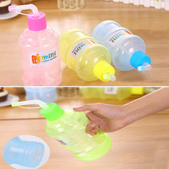 Reusable Drinking With Straw Plastic Cup Bottle