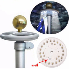 EL Products Solar Powered Flagpole Light