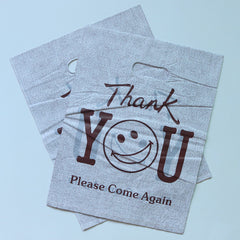 Coffe Thank You Smile Color Plastic Gift Bags