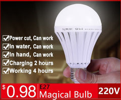 LED Smart Rechargeable E27 Emergency Light Bulb