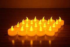 12Pcs Led Flameless Tealight Electric Candles