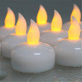 Big Yellow Solar Power Battery Operated Candles